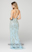 Primavera Couture 3440 Powder Blue Back Dress