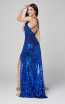 Primavera Couture 3441 Royal Blue Back Dress