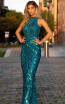 Primavera Couture 3442 Peacock Front Dress