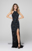Primavera Couture 3447 Black Front Dress