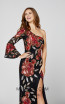 Primavera Couture 3449 Black Multi Front Dress