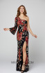 Primavera Couture 3449 Black Multi Front Dress