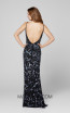 Primavera Couture 3450 Black Multi Back Dress