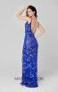 Primavera Couture 3450 Royal Blue Back Dress