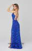 Primavera Couture 3451 Royal Blue Back Dress