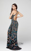 Primavera Couture 3452 Black Multi Back Dress