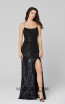 Primavera Couture 3455 Black Front Dress