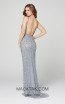 Primavera Couture 3458 Platinum Back Dress