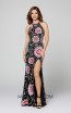Primavera Couture 3461 Black Multi Front Dress