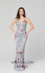 Primavera Couture 3464 Platinum Multi Front Dress