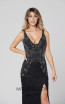 Primavera Couture 3466 Black Front Dress