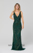 Primavera Couture 3467 Forest Green Front Dress