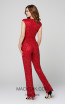 Primavera Couture 3468 Red Back Dress