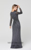 Primavera Couture 3487 Charcoal Back Dress