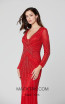 Primavera Couture 3487 Red Front Dress
