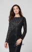 Primavera Couture 3488 Black Front Dress