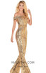 Rachel Allan 4147 Gold Front Dress