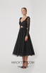 Rachel Gilbert RG30132 Black Front Evening Dress