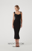 Rachel Gilbert RG60590 Black Front Evening Dress