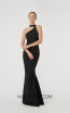 Rachel Gilbert RG60591 Black Front Evening Dress