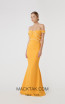 Rachel Gilbert RG60593 Mustard Front Evening Dress