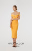 Rachel Gilbert RG60594 Mustard Front Evening Dress