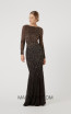 Rachel Gilbert RG60607 Black Front Evening Dress