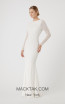 Rachel Gilbert RG60607 Silver Front Evening Dress