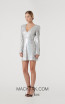 Rachel Gilbert RG60616 Silver Front Evening Dress