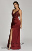 Raffelle Claret Red Front Dress