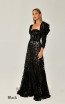 Regia Black Side Dress