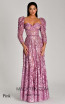 Regia Pink Long Sleeve Dress