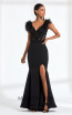 Rengin 5583 Black Front Dress