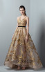 Saiid Kobeisy RE3359 Gold Front Evening Dress