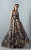 Saiid Kobeisy RE3364 Skin Multi Colored Front Evening Dress