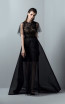 Saiid Kobeisy RE3373 Night Sky Black Front Evening Dress