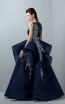Saiid Kobeisy RE3390 Clematis Blue Back Evening Dress