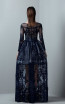 Saiid Kobeisy RE3393 Clematis Blue Back Evening Dress