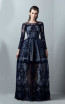 Saiid Kobeisy RE3393 Clematis Blue Front Evening Dress