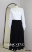 Saison White Black Front Dress