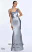 Alfa Beta 5818 Gray Front Dress