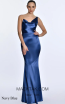 Alfa Beta 5818 Navy Blue Front Dress