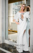 Sana Sabini 9266 White Front Evening Dress