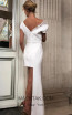 Sana Sabini 9271 White Back Evening Dress
