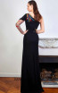 Sana Sabini 9315 Black Back Evening Dress