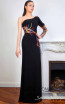 Sana Sabini 9315 Black Front Evening Dress