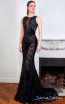 Sana Sabini 9337 Black Front Evening Dress