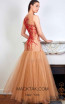 Sana Sabini 9348 Red Nude Back Evening Dress