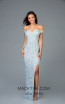 Scala 48985 Ice Blue Front Evening Dress