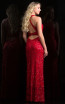 Scala 48690 Red Back Evening Dress